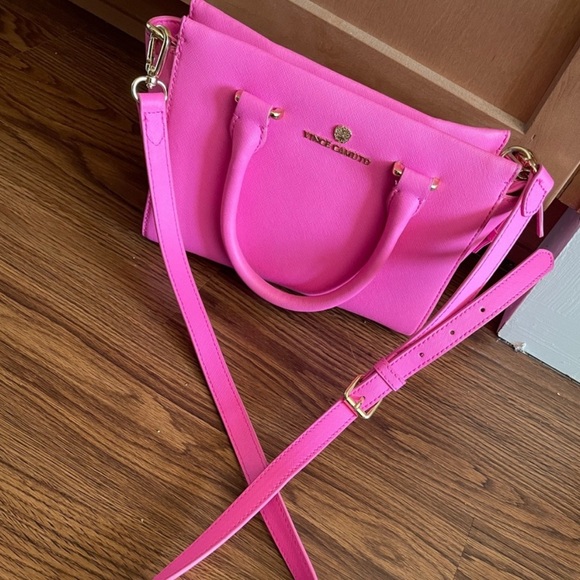 Vince Camuto Satchel Shocking Pink - Picture 2 of 5